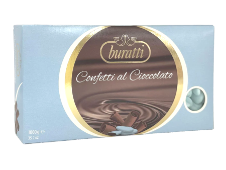 Confetti al Cioccolato Extra Fondente - Azzurro - Kg. 1 Cheap