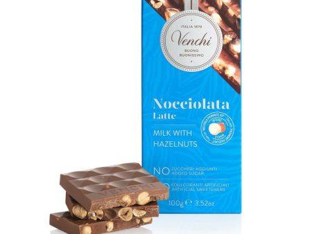 Tavoletta Nocciolata Latte NO Zuccheri Aggiunti 100 g Venchi Online