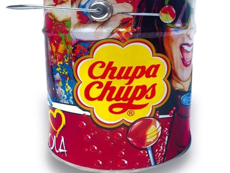 CHUPA CHUPS Cola Tin 150 lollipop - 1,8kg Bucket For Discount