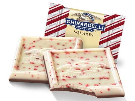 Ghirardelli Peppermint Bark White Chocolate Squares Fashion