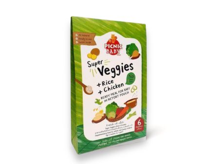 Picnic Baby Super Veggies + Rice + Chicken 6M+ 100g Online now