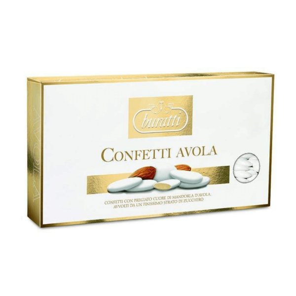 Avola Sugared Almond Golden confetti dragées- 1kg box BURATTI Online now