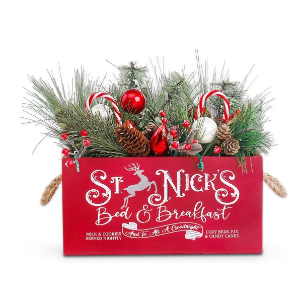 St. Nick s Bed & Breakfast Red Gift Crate Sale