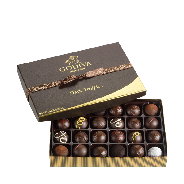 Godiva Chocolatier Dark Chocolate Truffles, 12 Count Discount