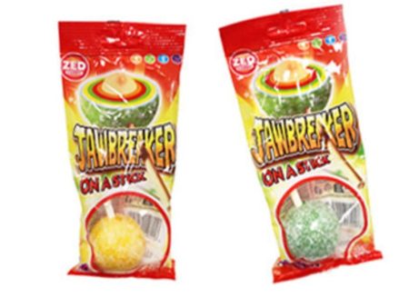 Jawbreaker Sour Fruit Chewing gum Lollipop - 2 pcs ZED CANDY Supply