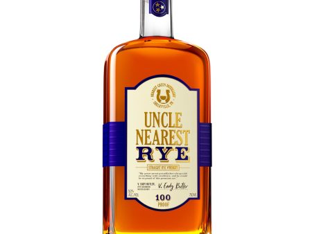 Uncle Nearest Straight Rye 100 Proof Whiskey Fashion