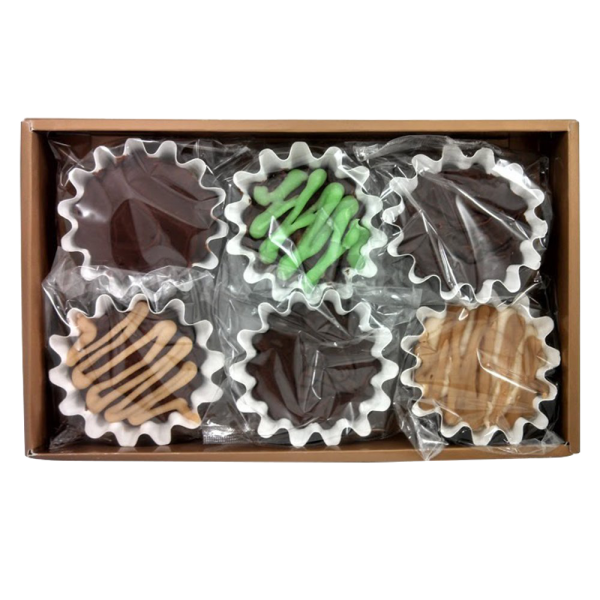 Gourmet Fudge Candy Gift Box 6 Flavors  Chocolate, Rocky Road Fashion