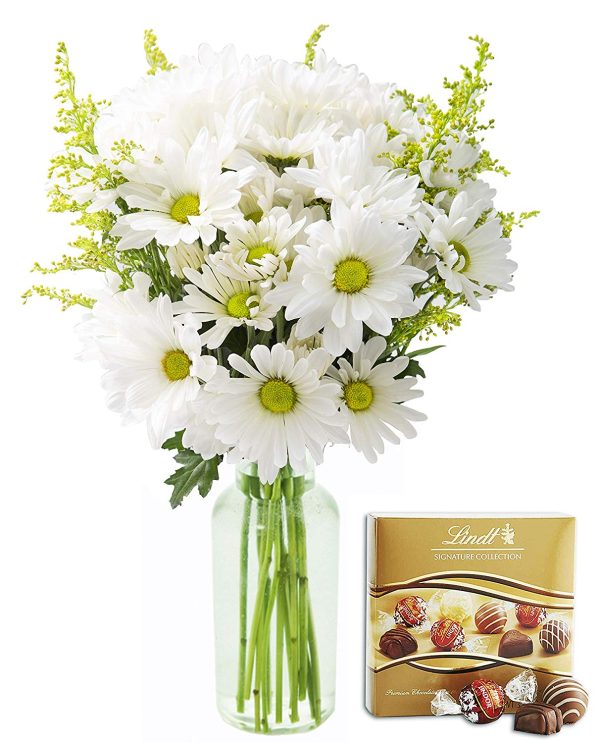 KaBloom Valentine s Day Collection with Vase and One Box of Lindt Chocolates on Sale