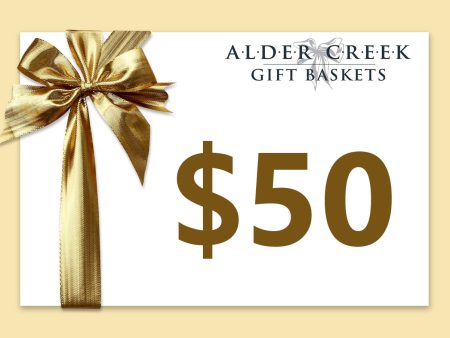 Alder Creek Gift Baskets Gift Card Supply