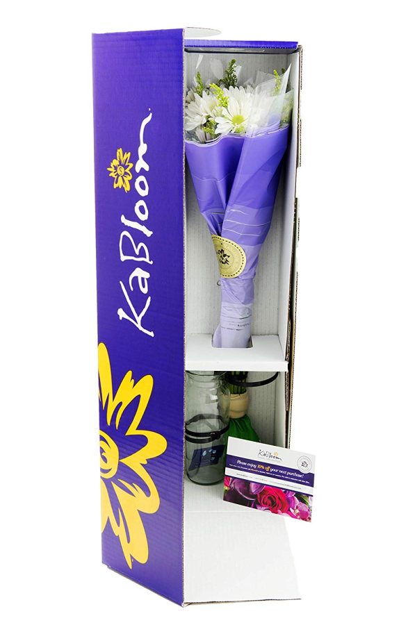 KaBloom Valentine s Day Collection with Vase and One Box of Lindt Chocolates on Sale