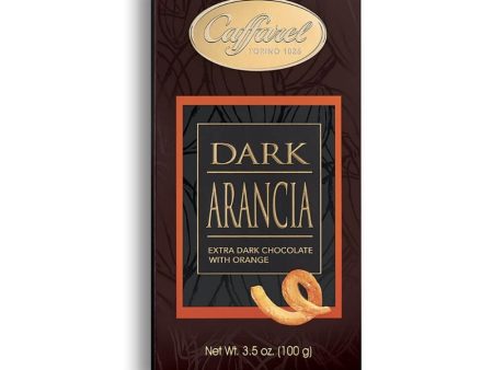 Extra Dark 75% chocolate bar, with orange - 80g bar CAFFAREL For Cheap