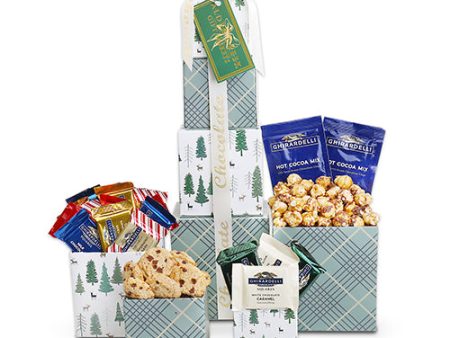 Ghirardelli Chocolate Seasonal Gift Tower Online now