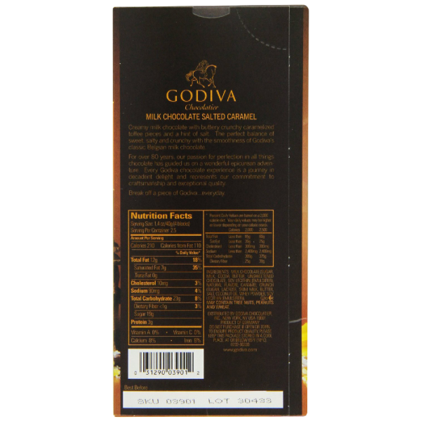 Godiva Dark Chocolate Sea Salt Bar Discount