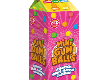 Mini Gum Balls Brick Zed Candy 400g For Sale