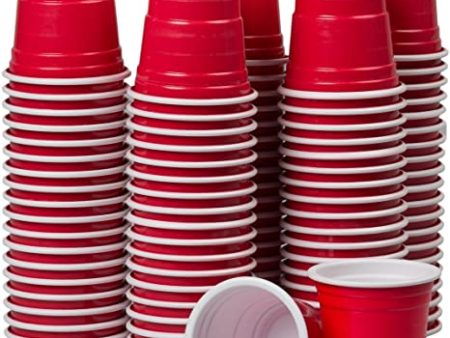 Premier Stylz Brand Red Plastic Shot Glass 20 Pack Fashion