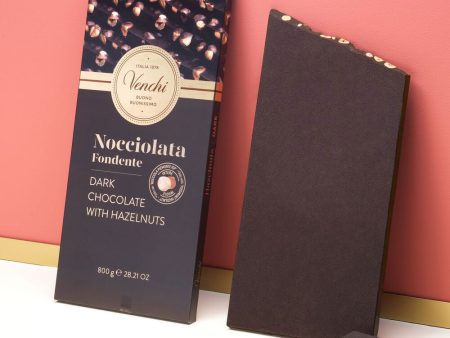 Maxi Tavoletta Nocciolata Piemonte Fondente Venchi g. 800 For Cheap