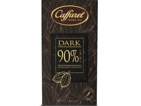 Extra dark 90% chocolate bar- 80g bar CAFFAREL Online Sale