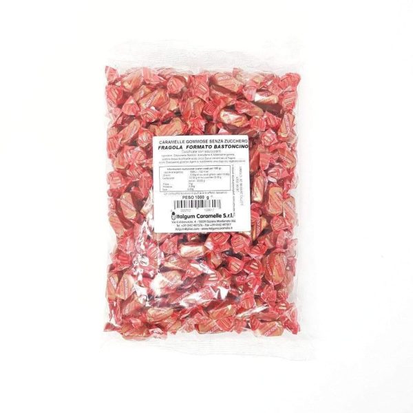 Strawberry sugar-free gummy candies - 1kg pack ITALGUM on Sale