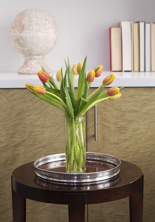 KaBloom Bouquet of Fresh Orange Tulips with Vase and One Box of Lindt Chocolates (Farm-Fresh, Cut-to-Order and Homegrown in the USA) Discount