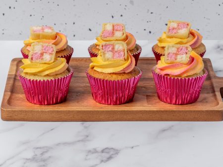 Battenberg Cupcakes Cheap