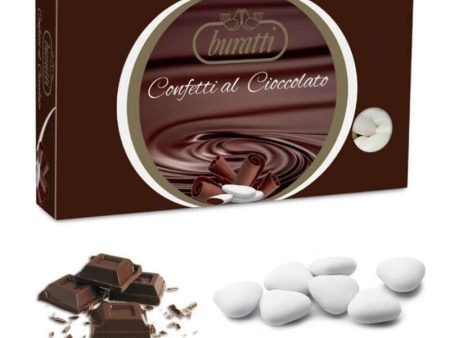 Confetti dragées Heart Dark Chocolate - 1kg box BURATTI Online