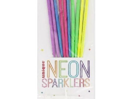 10 Neon sparklers (Neon Colour) For Sale