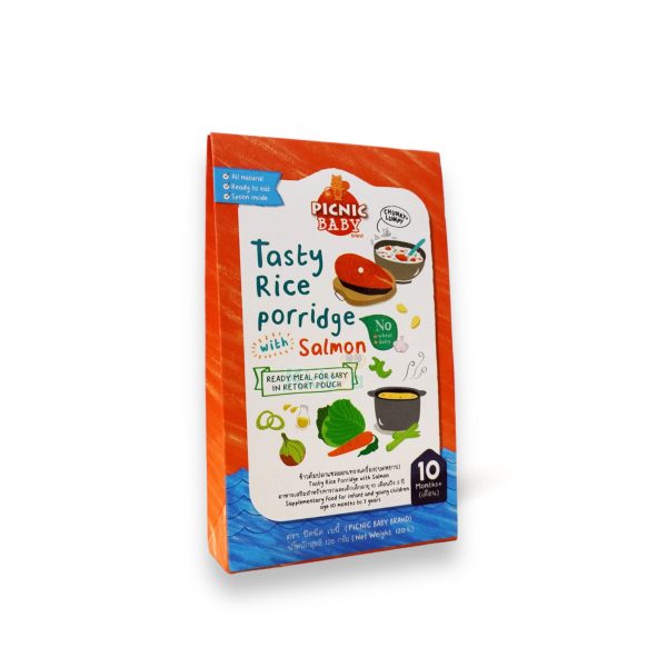 Picnic Baby Tasty Rice Porridge With Salmon  10M+ 120g For Cheap