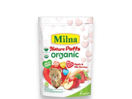 Milna Nature Puffs Organic Apple & Mix Berries 12M+ 15g For Discount