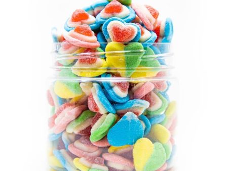 Hearts color sugared - VIDAL Cheap