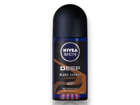 Nivea Men Deep Black Charcoal Roll On 50ml Discount