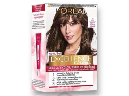 L oreal Excellence Creme Hair Color Brown 4 Online Sale