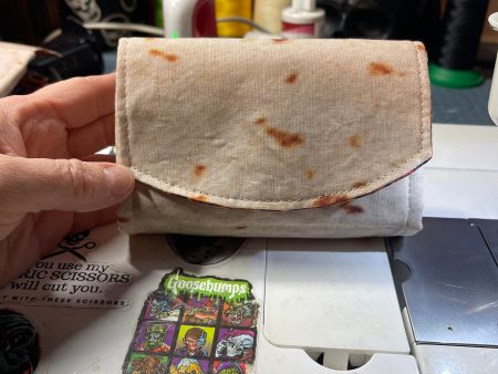 *flawed* Snack sized burrito wallet. For Cheap